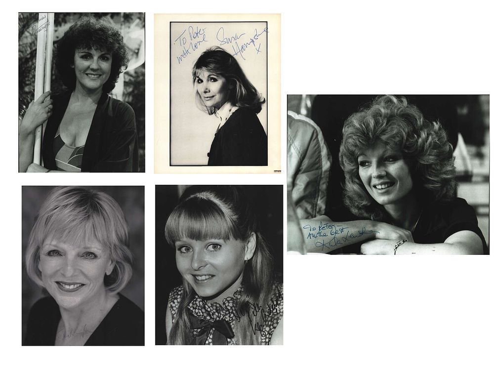 Lot 490: ACTRESSES Collection of 5 signed 8x10 B&W Photos...