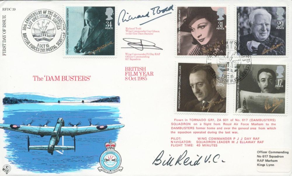 Lot 563: WW2 Richard Todd, Wg Cdr PJ Day and...