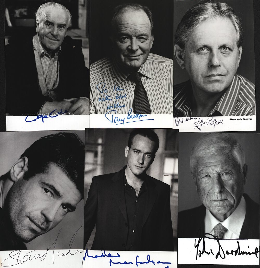 Lot 496: ACTORS 6 signed B&W Photos inc. David Roper,...