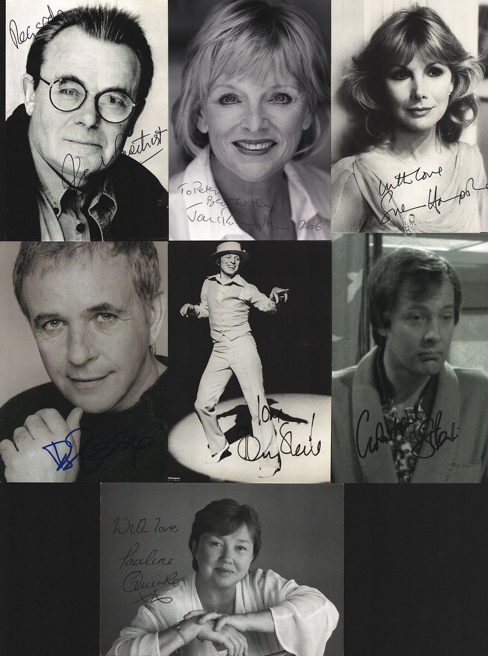 Lot 503: ACTORS/ACTRESSES 7 signed B&W Photos inc. Pauline Quirke,...