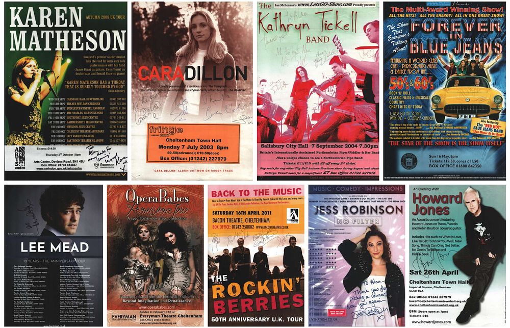 Lot 506: MUSIC 9 signed Concert Posters The Rockin Berries,...