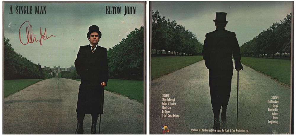 Lot 507: ELTON JOHN Singer 1978 LP Record A Single...