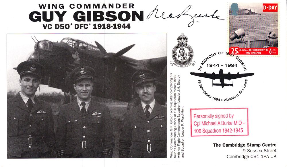 Lot 530: Wing Commander Cpl Michael A Burke Signed FDC....