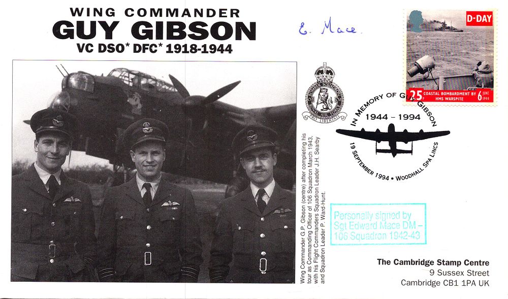 Lot 536: SGT Edward Mace Signed FDC. In Memory of...