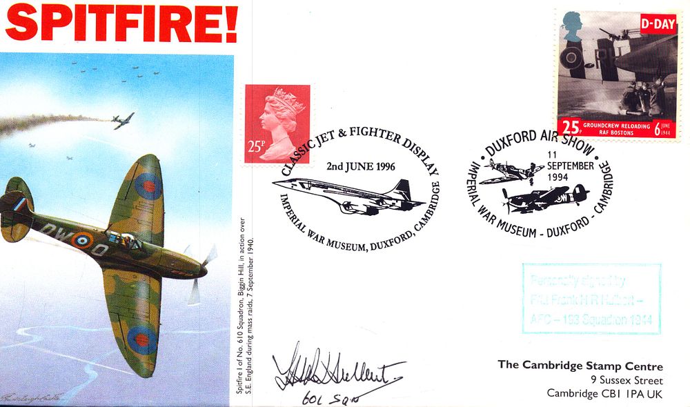 Lot 540: Frank H.R. Hulbert signed FDC. Spitfire date stamped...