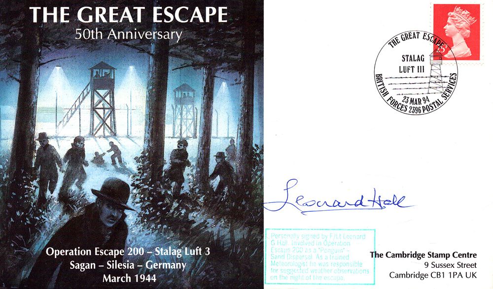 Lot 542: Flight Lt Leonard G. Hall signed The Great...
