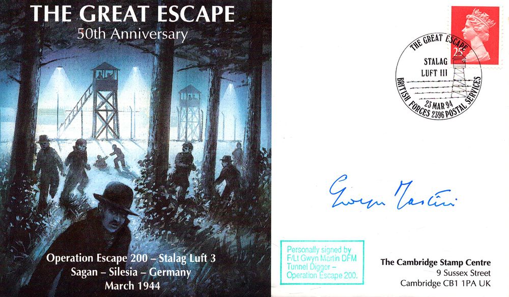 Lot 543: Flight Lt Gwyn Martin signed The Great Escaper...