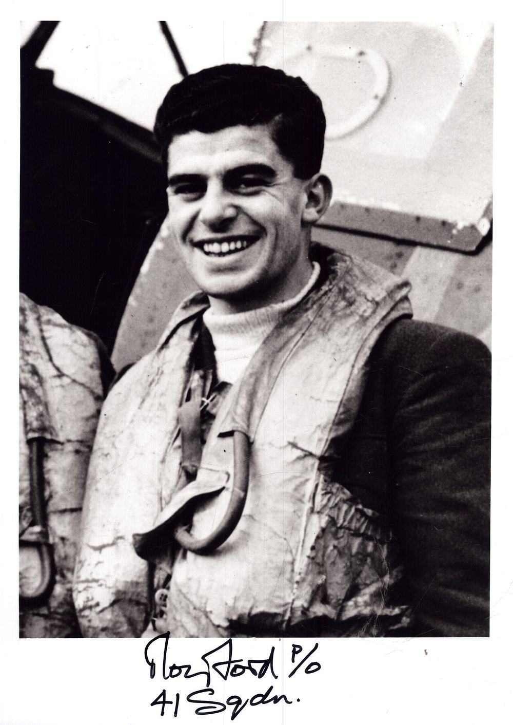 Lot 550: Flight Lieutenant Roy Clement Ford signed 5x7 inch...