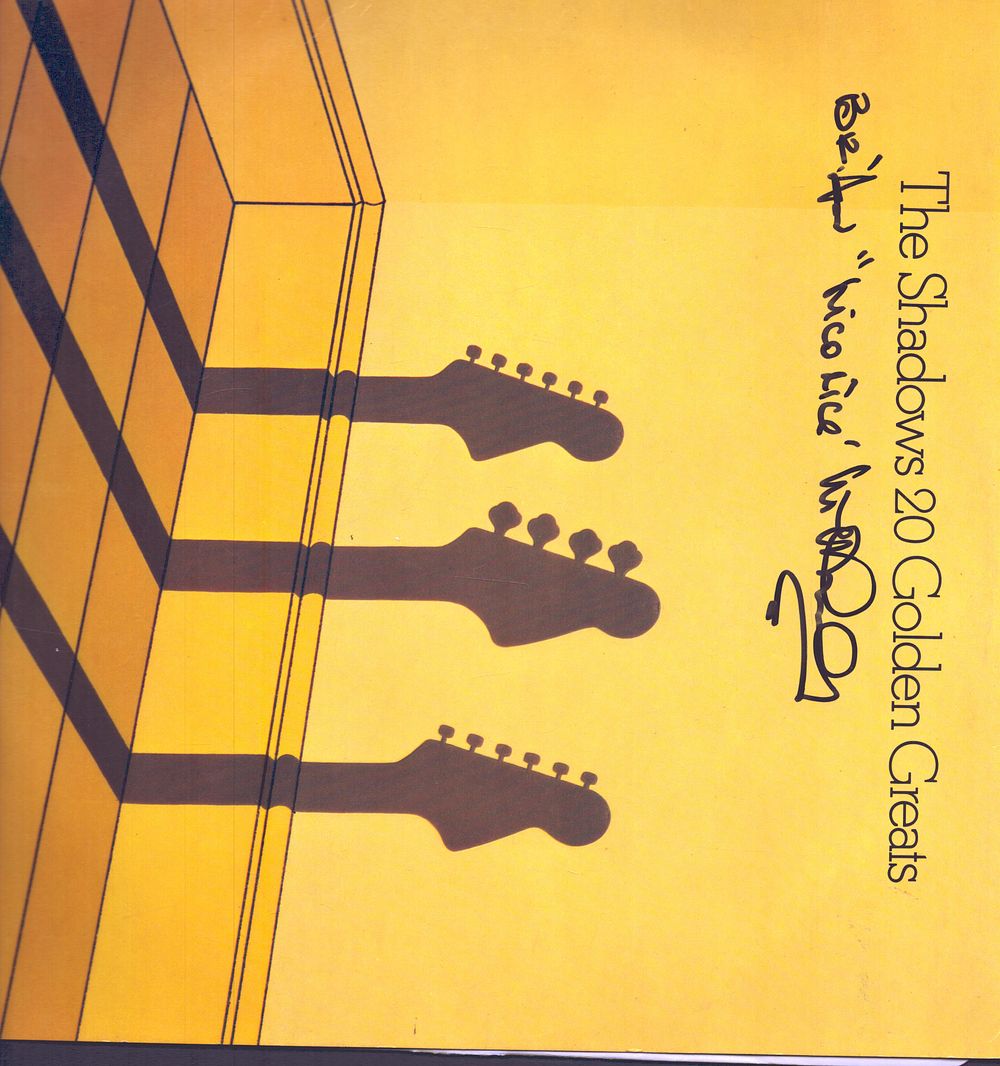 Lot 551: Brian Locking signed vinyl, The Shadows 20 Golden...