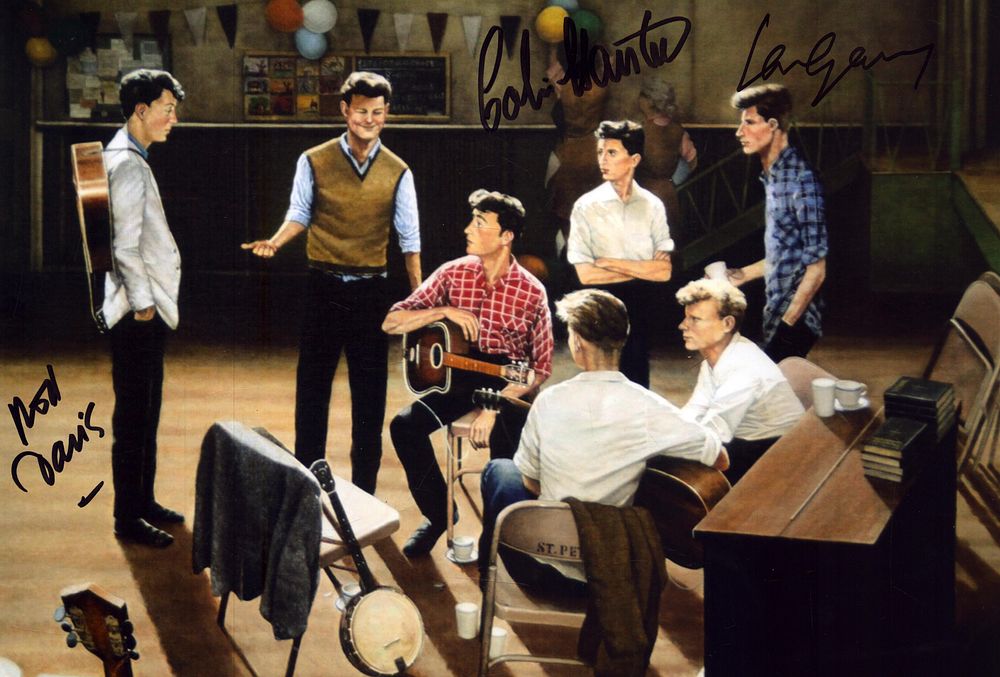 Lot 567: Colin Hanton, Len Garry, Rod Davis, The Quarrymen,...