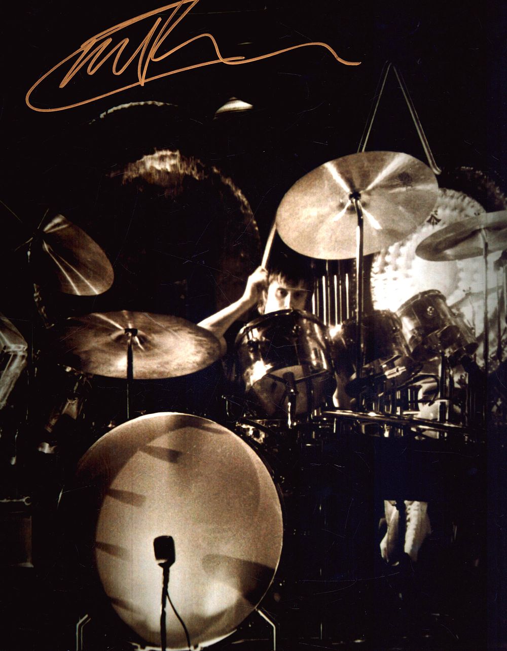 Lot 572: Rick Buckler, The Jam, signed black and white...