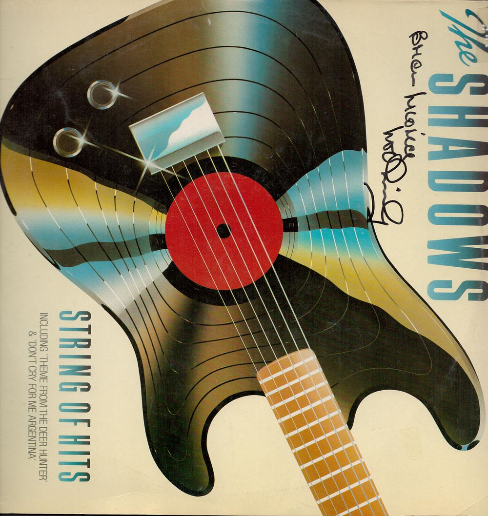 Lot 583: Brian 'Licorice' Locking signed The Shadows 12" LP...