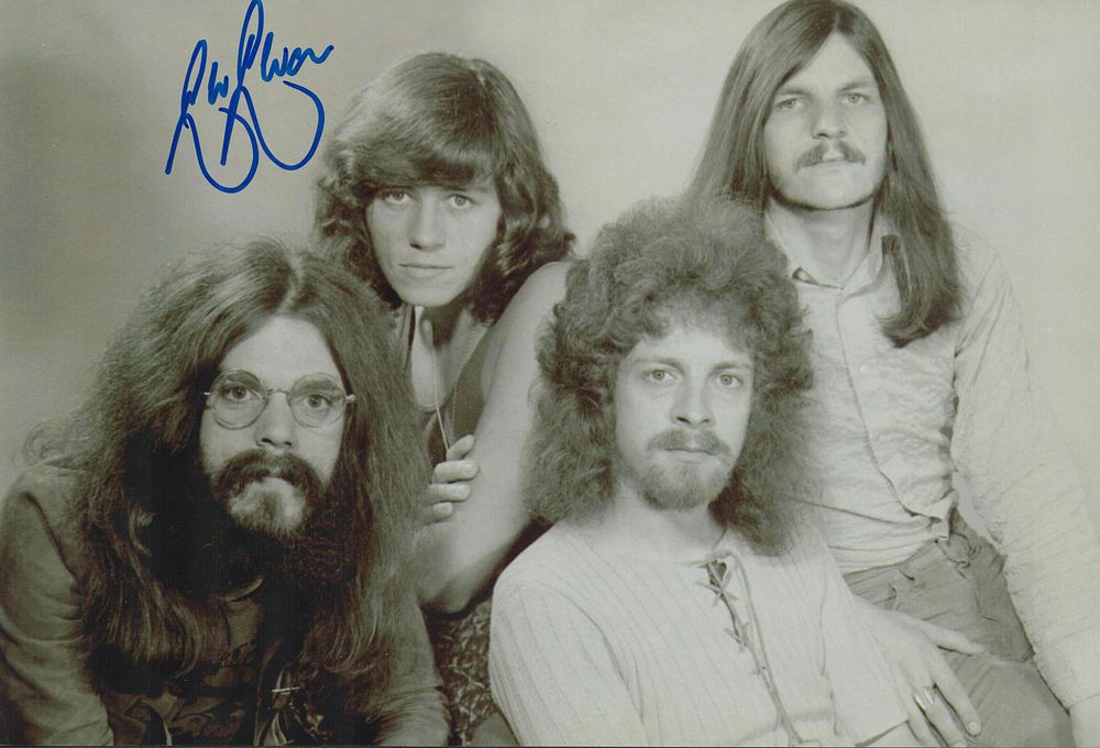 Lot 594: Bev Bevan signed 12x8 black and white photograph...