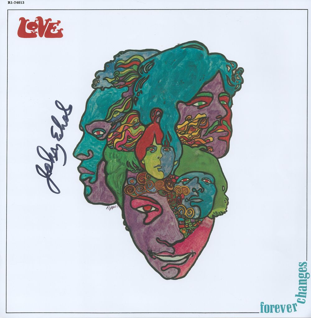 Lot 602: Johnny Echols signed 12X12 Forever Changes Album Cover...