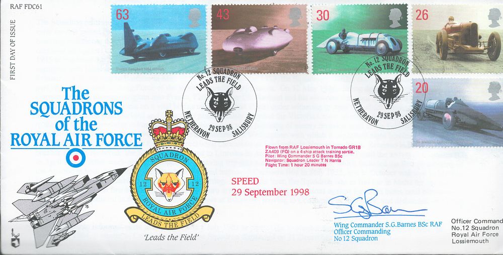Lot 622: Wing Commander S.G. Barnes RAF signed The Squadron...