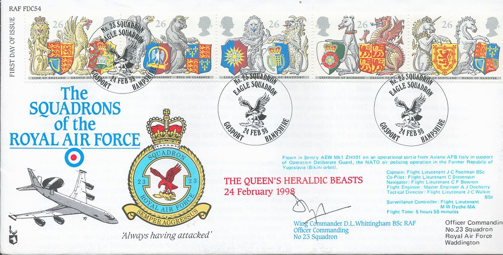 Lot 629: Wing Commander D.L. Whittingham RAF signed The Squadron...