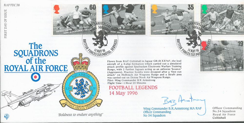 Lot 645: Wing Commander B.R. Armstrong RAF signed The Squadron...