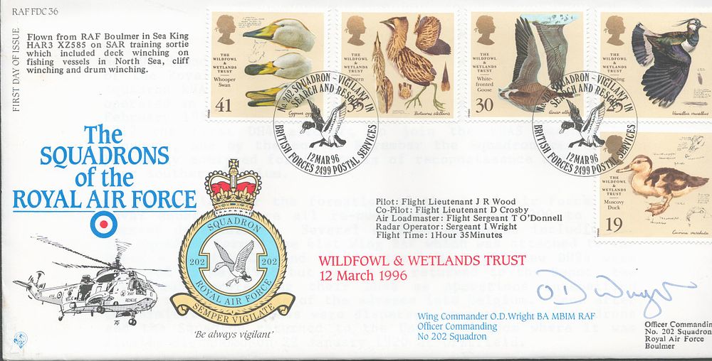 Lot 647: Wing Commander O.D. Wright RAF signed The Squadron...