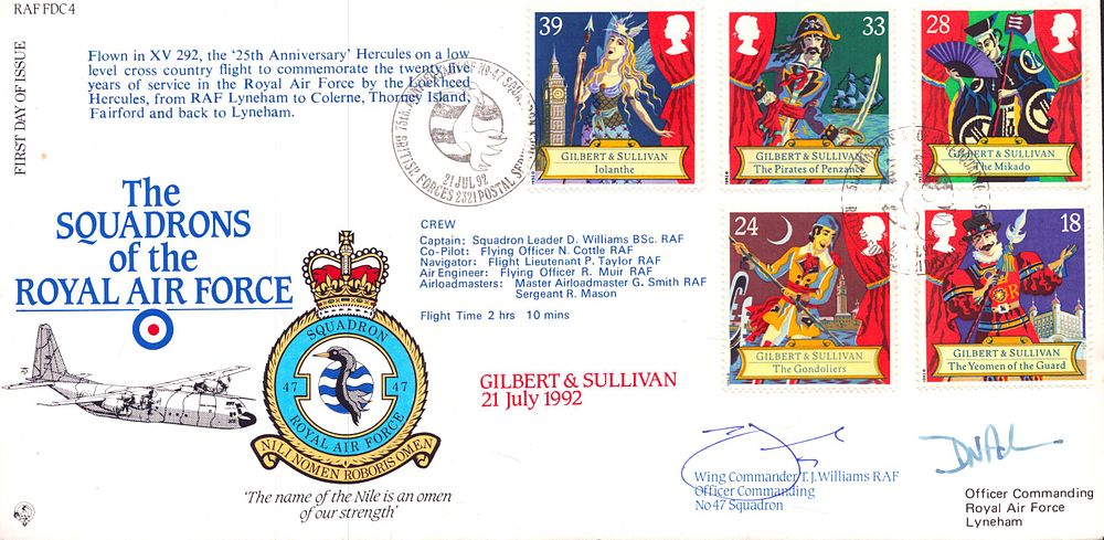 Lot 666: Wing Commander T.J. Willimas RAF signed The Squadron...