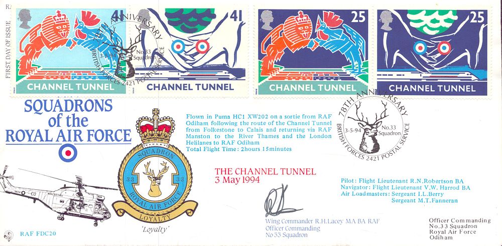 Lot 669: Wing Commander R.H. Lacey RAF signed The Squadron...
