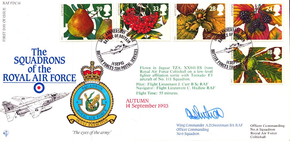 Lot 677: Wing Commander A.D. Sweetman RAF signed The Squadron...