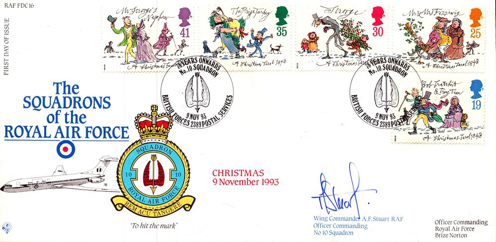 Lot 679: Wing Commander A.F. Stuart RAF signed The Squadron...