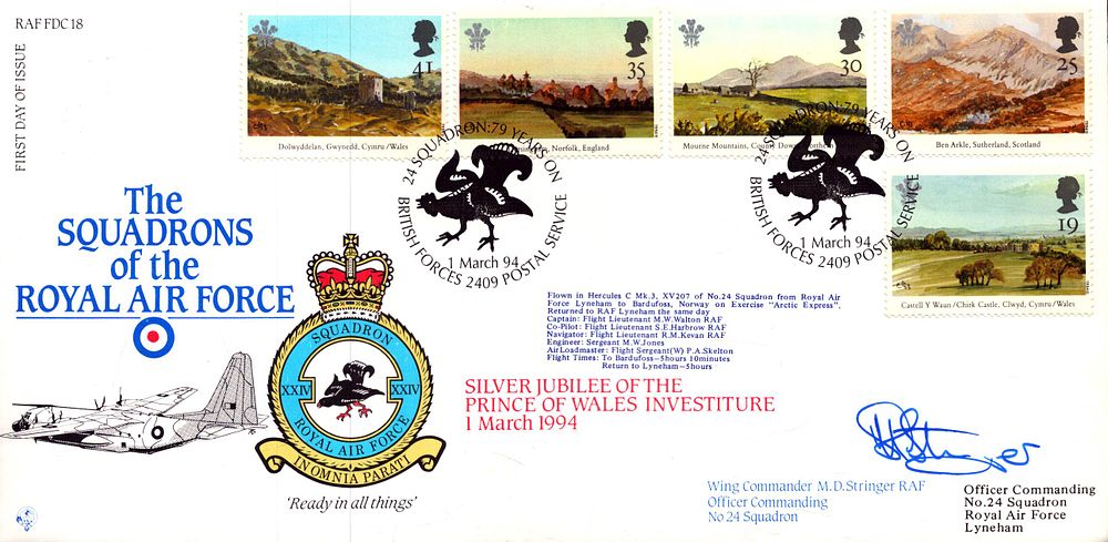Lot 682: Wing Commander M.D. Stringer RAF signed The Squadron...