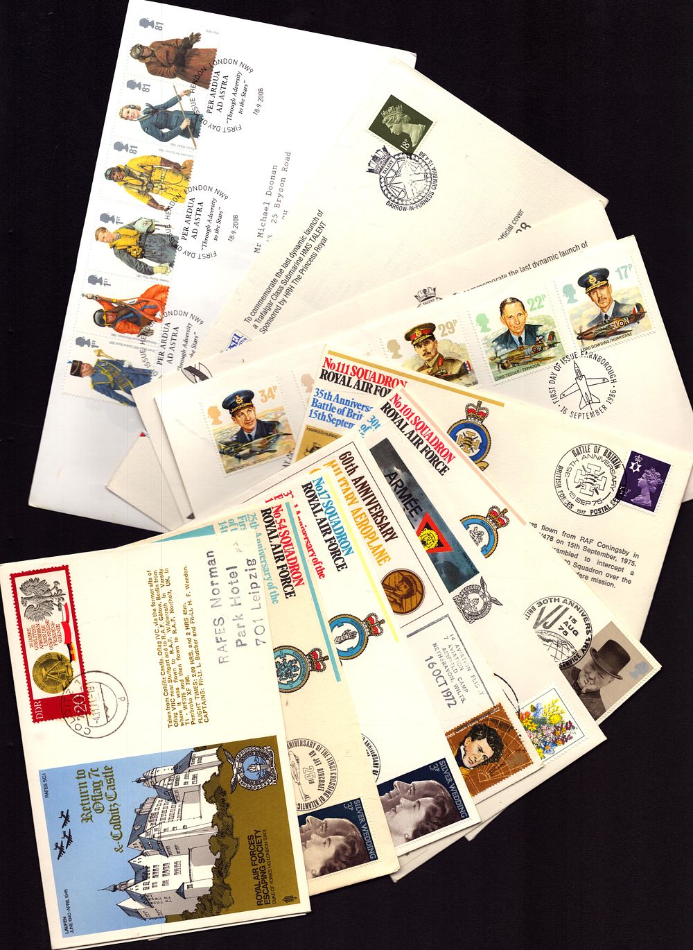 Lot 683: Military FDC Collection. No 54 Squadron 1973, no...