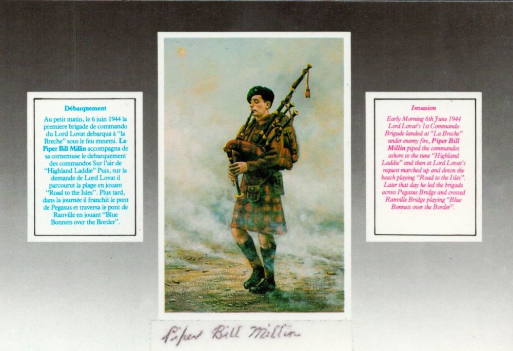 Lot 583: WW2 Scottish Piper Bill Millin (Lord Lovats Personal...