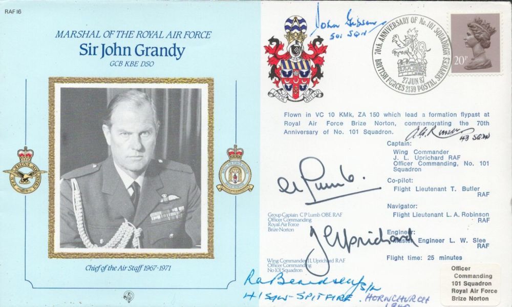 Lot 586: WW2 Sgt Robert Beardsley, John Gibson and 3...