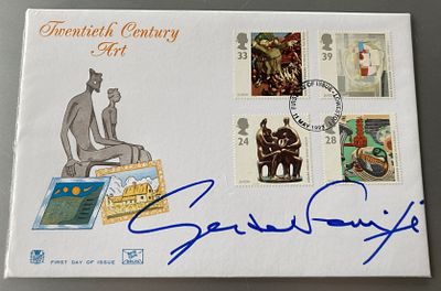 Gerald Anthony Scarfe CBE RDI signed scarce 1993 20th Century Art FDC. English satirical 