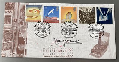 GB 1995 Peace and Freedom Bletchley Park FDC signed by Mary Soames 1/10. Mary Soames, Baroness 