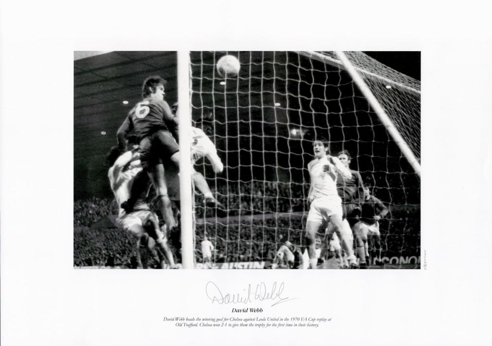 Lot 686: David Webb signed 16 x 12 black and...