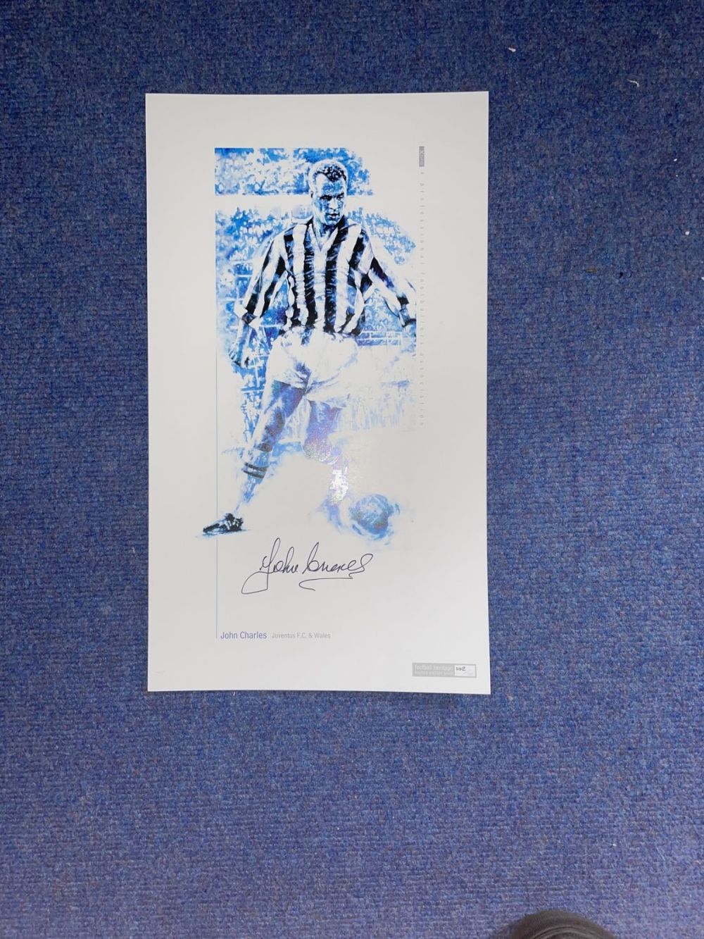 Lot 696: John Charles signed 17 x 10 limited edition...