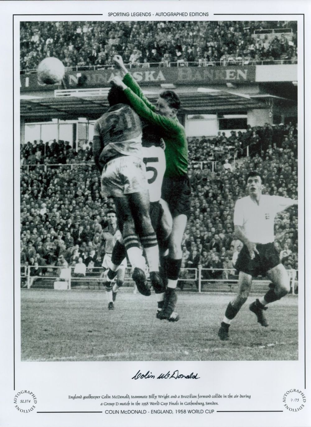 Lot 706: Colin McDonald Signed 16 x 12 Colourised, Limited...