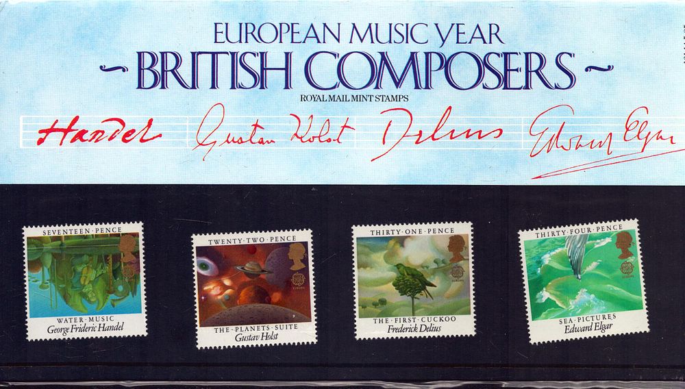 Lot 171: European Music year - British composers stamp presentation...