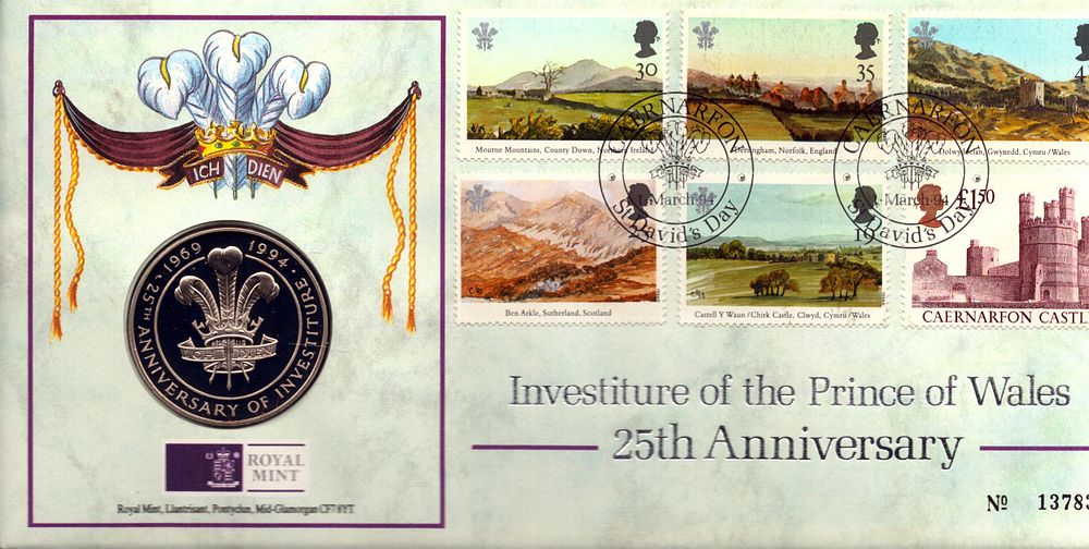 Lot 192: Investiture of the Prince of Wales 25th anniversary...