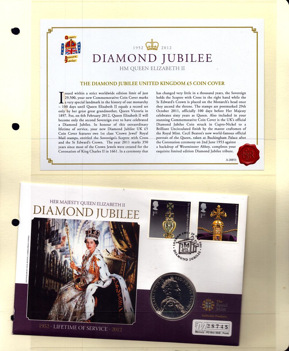 Lot 238: HM Queen Elizabeth II Diamond jubilee United Kingdom...