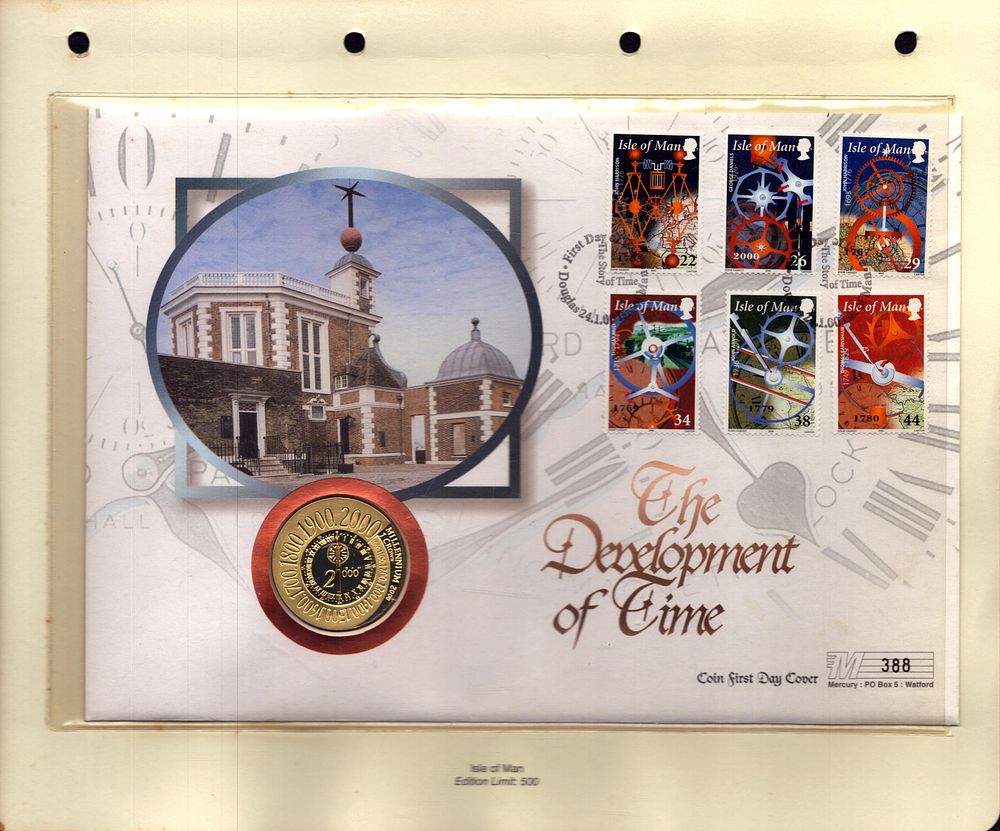 Lot 272: The Development of Time coin FDC. Douglas FDI...