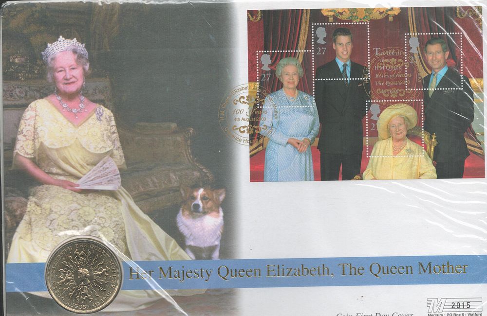 Lot 296: HM Queen Elizabeth, the Queen Mother coin FDC....