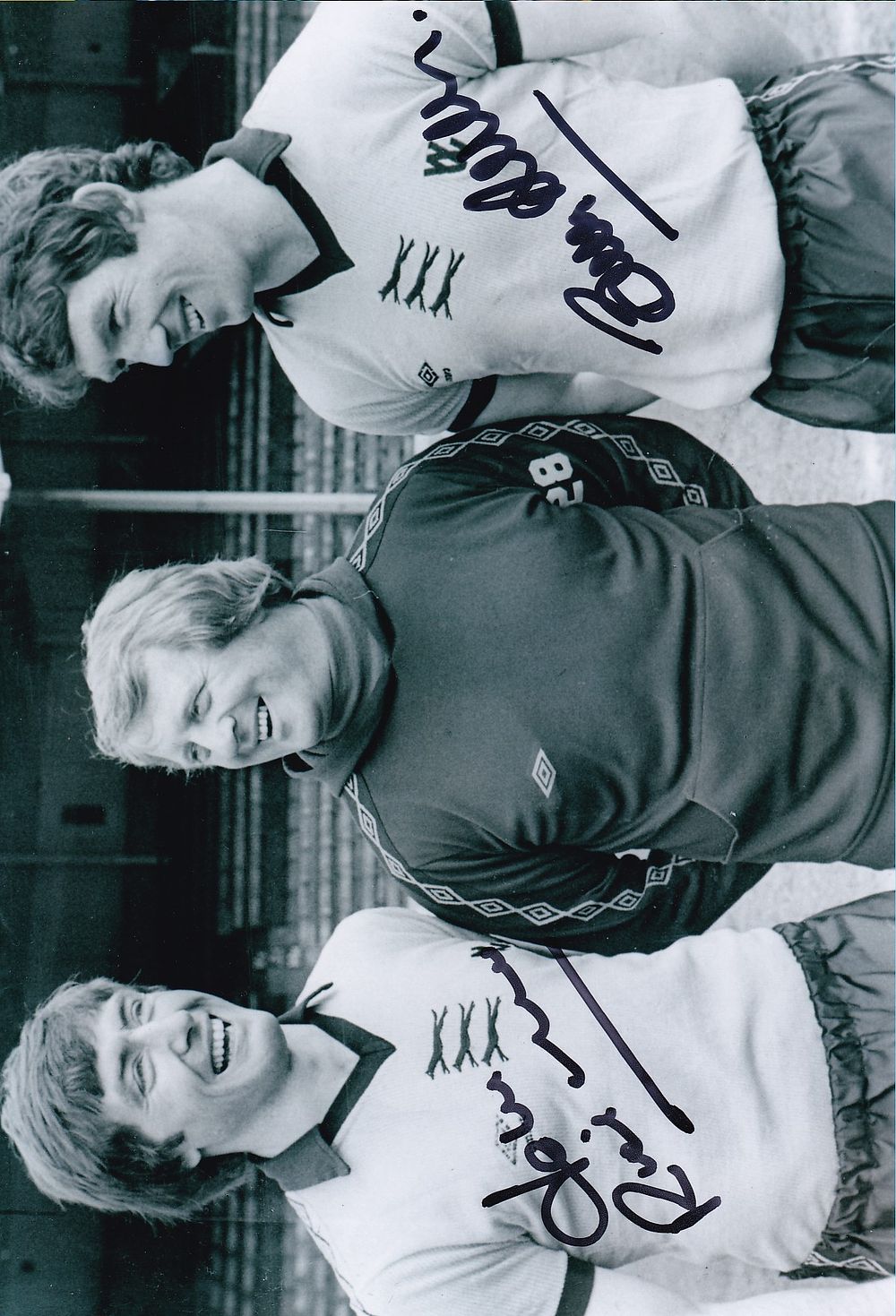 Lot 329: Autographed WOLVES 12 x 8 Photo : B/W,...