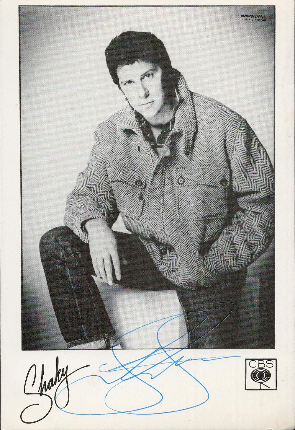 Lot 346: Shakin Stevens signed 6x4inch black and white photo....