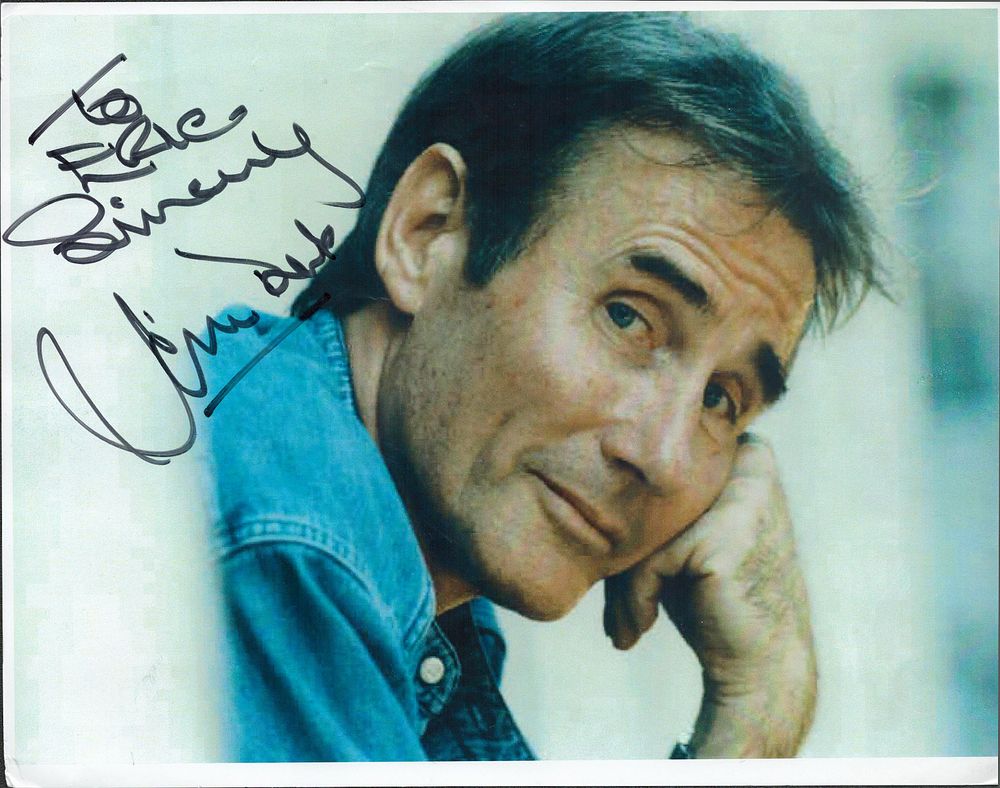 Lot 395: Jim Dale signed 12x8inch colour photo. Dedicated. Good...