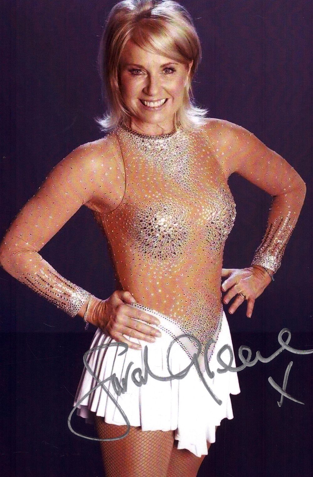 Lot 430: Sarah Greene signed 7x5inch colour photo. Good condition....