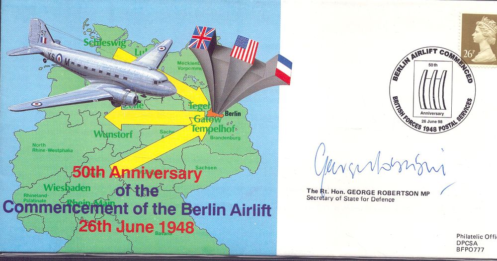 Lot 435: Rt Hon George Robertson signed 50th anniv of...
