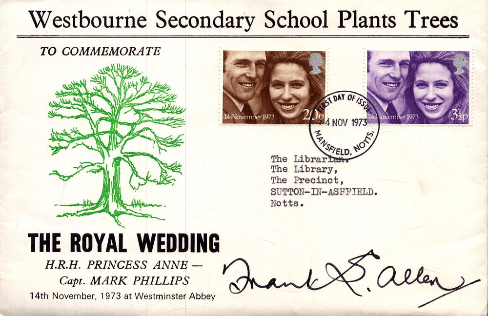 Lot 462: Frank S Allen signed Westbourne Secondary School plants...