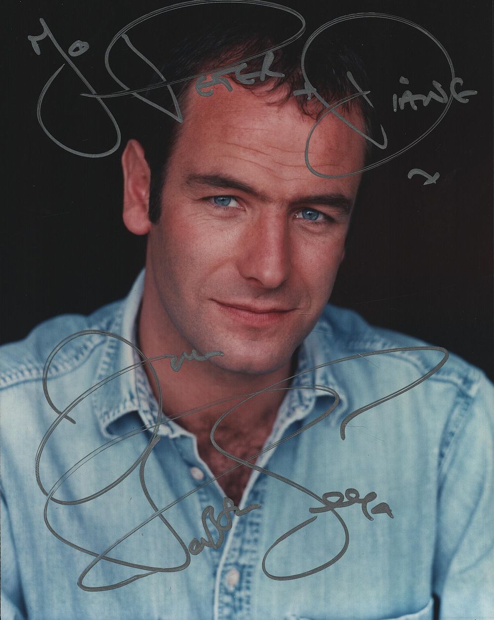 Lot 480: Robson Green signed 8x6inch colour photo. Dedicated, Good...
