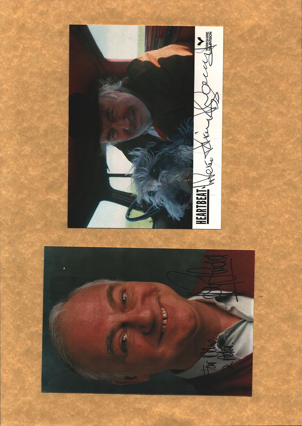 Lot 484: Roy Hudd and Bill Maynard signed 6x4inch photos...