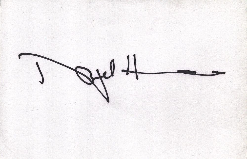 Lot 486: Nigel Havers signed 6x4inch white card. Good condition....