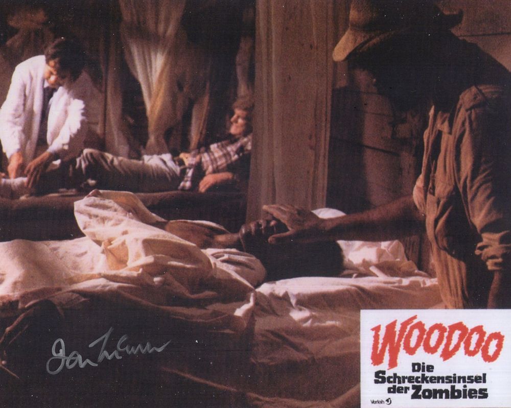 Lot 511: Zombies cult horror movie colour 8x10 photo signed...
